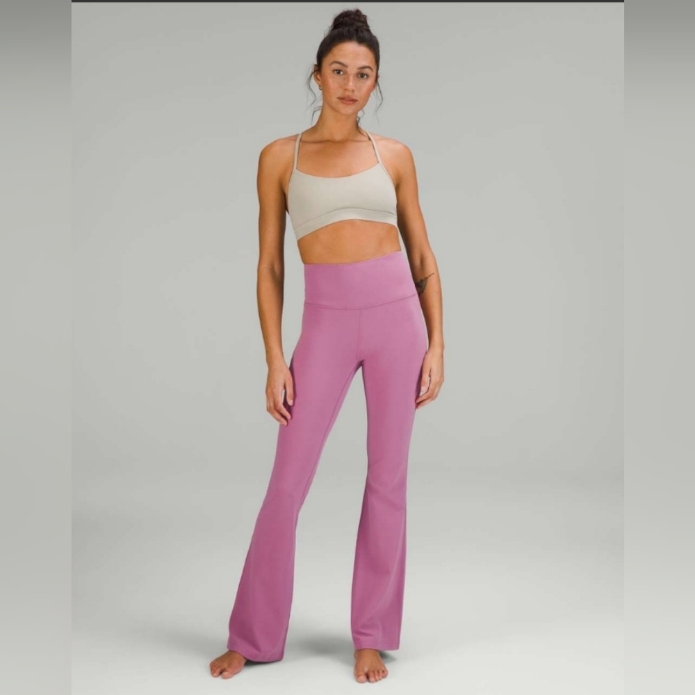 Lululemon Groove Super-High-Rise Flared Pant NuluVelvet Dust size 8